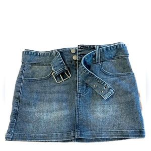 Denim mini skirt